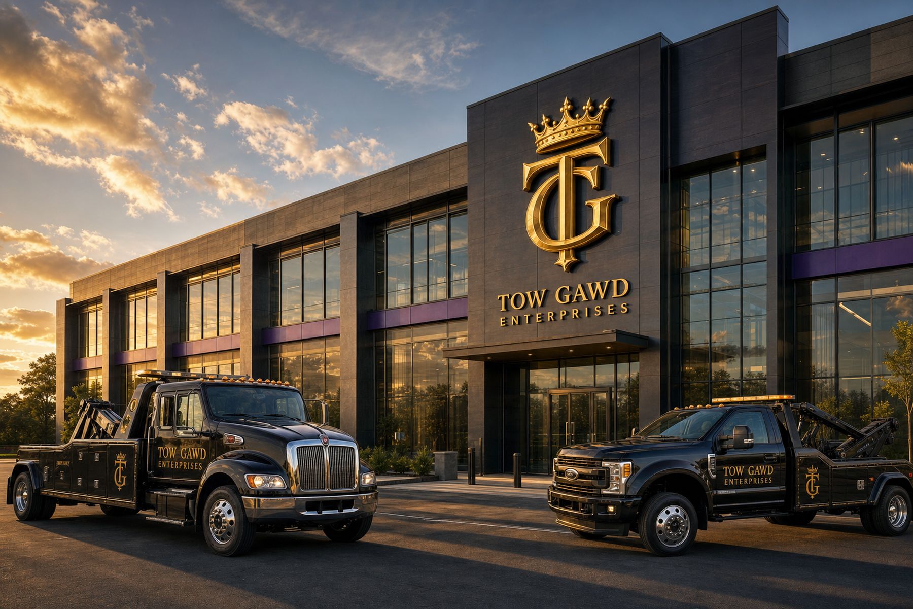 The Tow Gawd Enterprises building in daylight